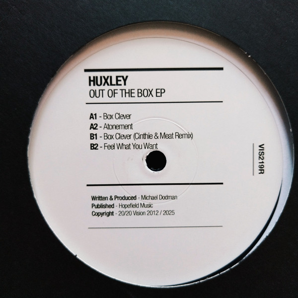 Huxley - Out Of The Box EP | 20:20 Vision (VIS219R) - main