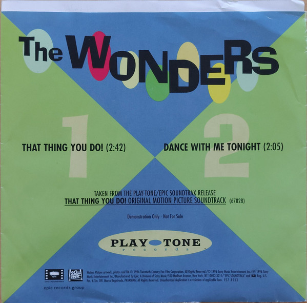 The Wonders - That Thing You Do! / Dance With Me Tonight | Play-Tone (ES7 8533) - 2 The Wonders - That Thing You Do! / Dance With Me Tonight | Play-Tone (ES7 8533) - 2