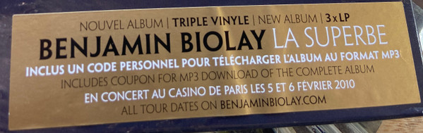 Benjamin Biolay - La Superbe | Naïve (NV818661) - 2 Benjamin Biolay - La Superbe | Naïve (NV818661) - 2