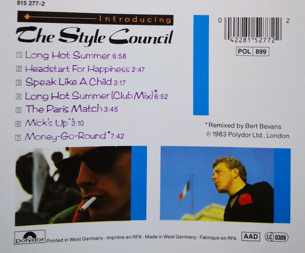 The Style Council - Introducing The Style Council | Polydor (815 277-2) - 2