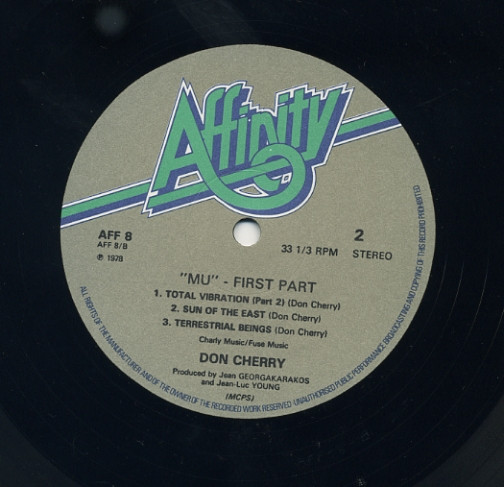 Don Cherry - Mu First Part | Affinity (AFF 8) - 4