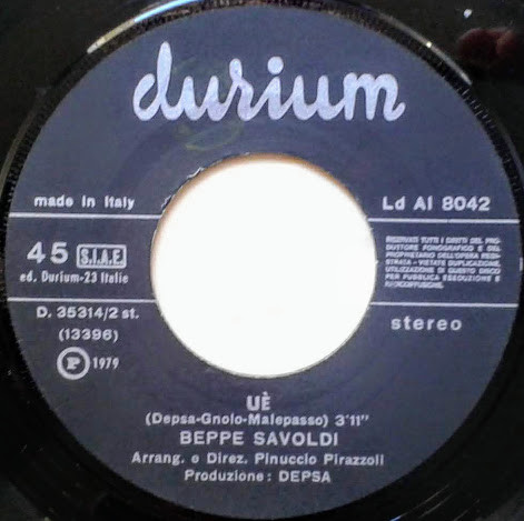 Beppe Savoldi - Uè | Durium (Ld AI 8042) - 3