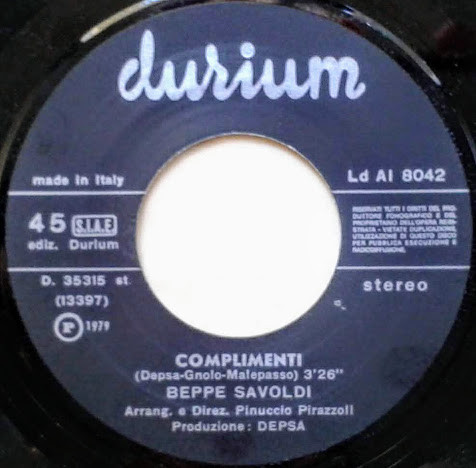 Beppe Savoldi - Uè | Durium (Ld AI 8042) - 4