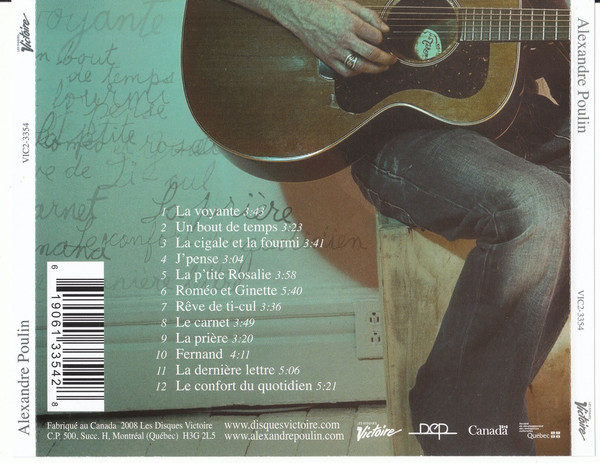 Alexandre Poulin - Alexandre Poulin | Les Disques Victoire (VIC2-3354) - 4