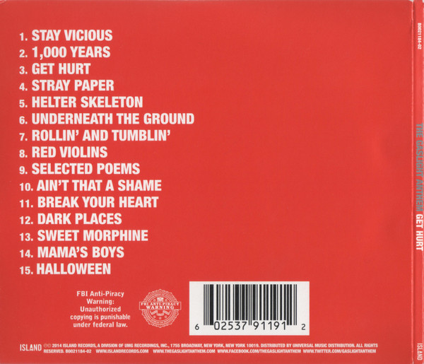 The Gaslight Anthem - Get Hurt [CD] | Island Records (B0021184-02) - 2