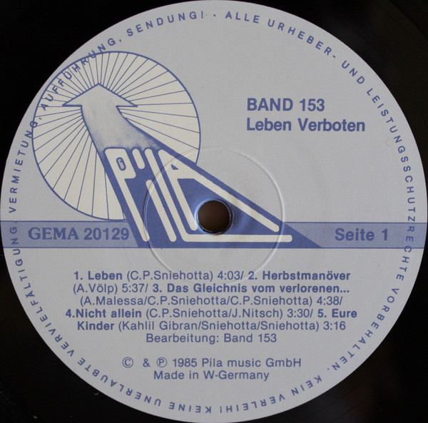 Band 153 - Leben Verboten | Pila Music (20.129) - 4 Band 153 - Leben Verboten | Pila Music (20.129) - 4