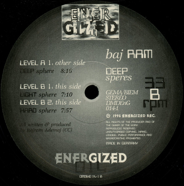 Bajram Ademaj - Deep Spheres | Energized Records (DMD ENG 014-1) - 3