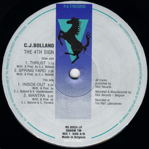 CJ Bolland - The 4th Sign | R & S Records (RS 92024) - 3 CJ Bolland - The 4th Sign | R & S Records (RS 92024) - 3