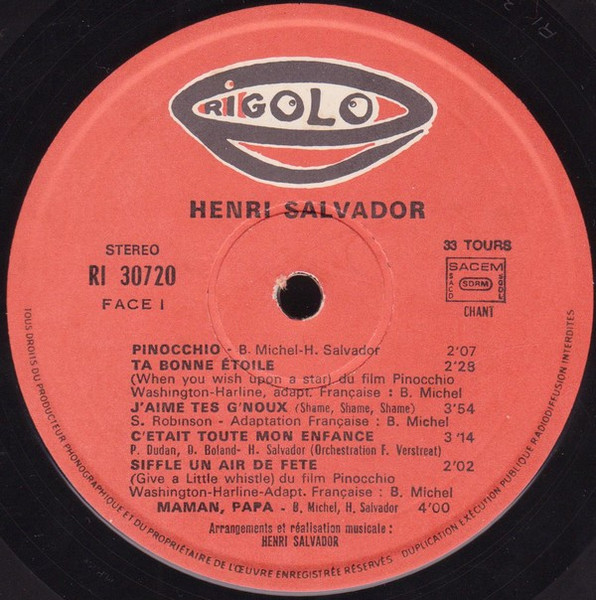 Henri Salvador - Pinocchio | Rigolo (RI 30720) - 3 Henri Salvador - Pinocchio | Rigolo (RI 30720) - 3