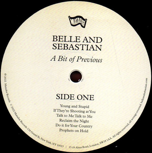 Belle & Sebastian - A Bit Of Previous | Matador (OLE1845LP) - 4 Belle & Sebastian - A Bit Of Previous | Matador (OLE1845LP) - 4