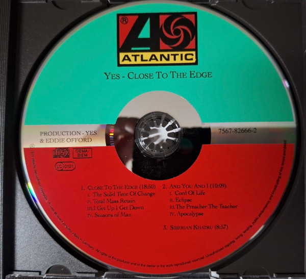 Yes - Close To The Edge | Atlantic (7567-82666-2) - 3