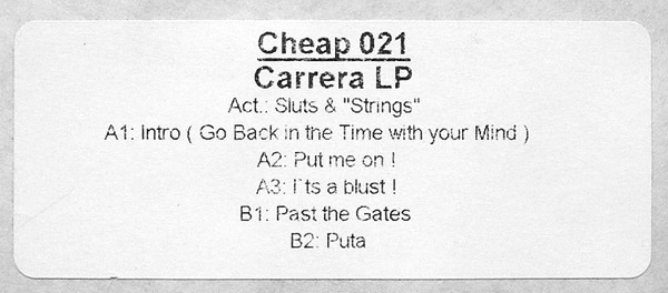 Sluts'n'Strings & 909 - Carrera | Cheap (CHEAP 021)