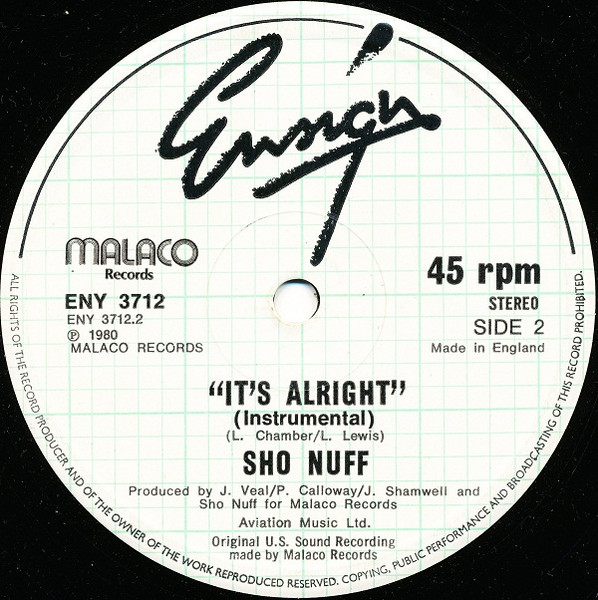 Sho Nuff - It's Alright | Ensign (ENY 3712) - 2