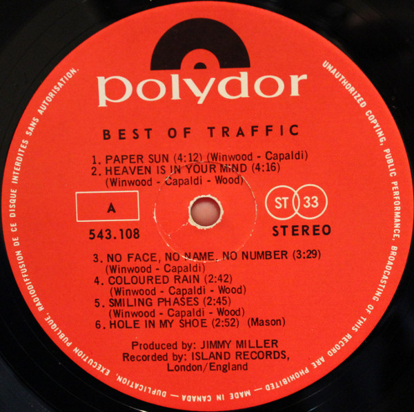 Traffic - Best Of Traffic | Polydor (543.108) - 3