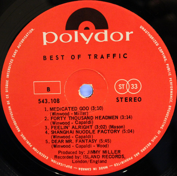 Traffic - Best Of Traffic | Polydor (543.108) - 4