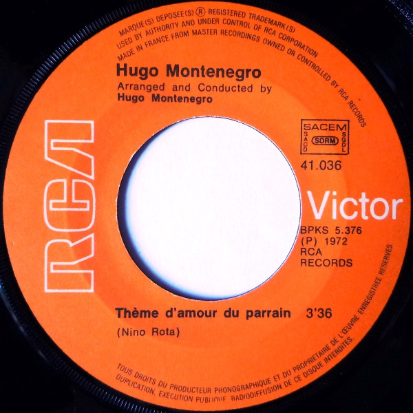 Hugo Montenegro - Le Parrain | RCA Victor (41036) - 3