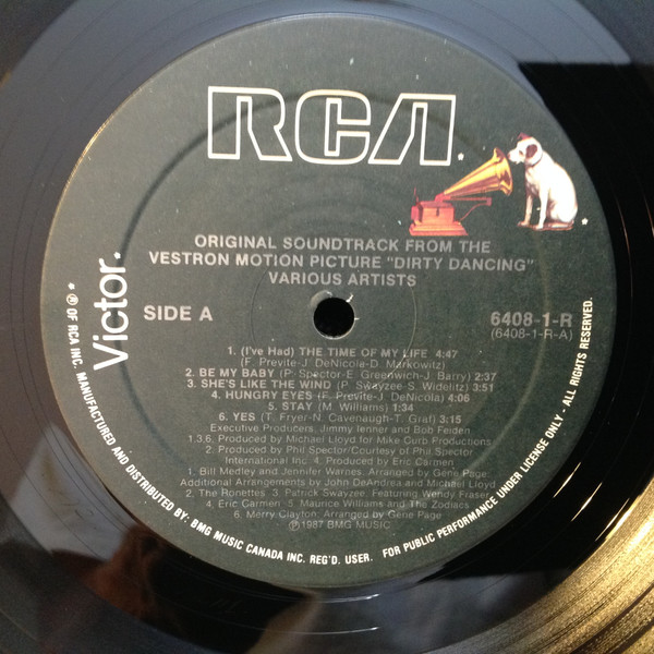 Various - Original Soundtrack From The Vestron Motion Picture - Dirty Dancing | RCA Victor (6408-1-R) - 2 Various - Original Soundtrack From The Vestron Motion Picture - Dirty Dancing | RCA Victor (6408-1-R) - 2