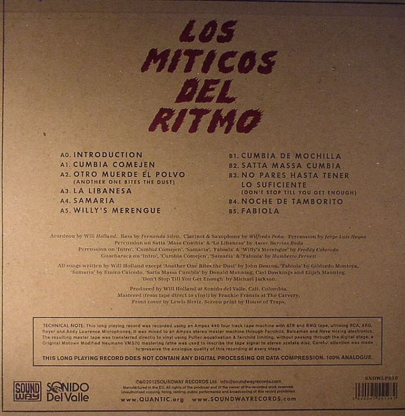 Quantic Y Su Conjunto Los Míticos Del Ritmo - Los Míticos Del Ritmo | Soundway (SNDWLP036) - 2