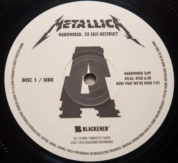 Metallica - Hardwired...To Self-Destruct | Blackened (00602557156416) - 3
