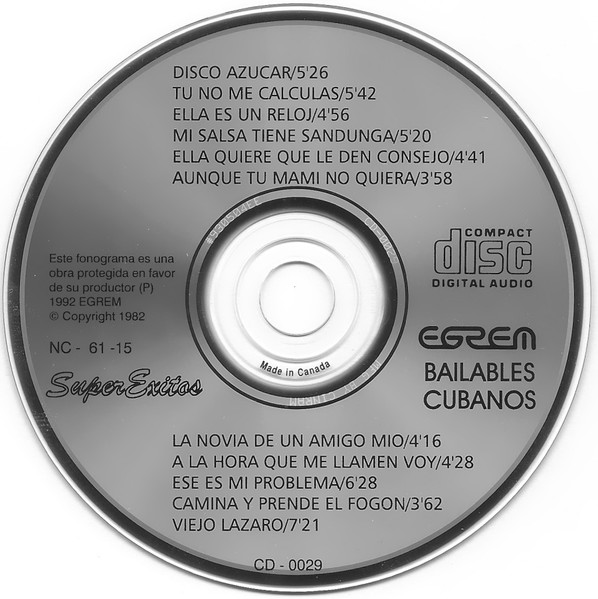 Various - Super Éxitos (Bailables Cubanos) | Egrem (CD 0029) - 3