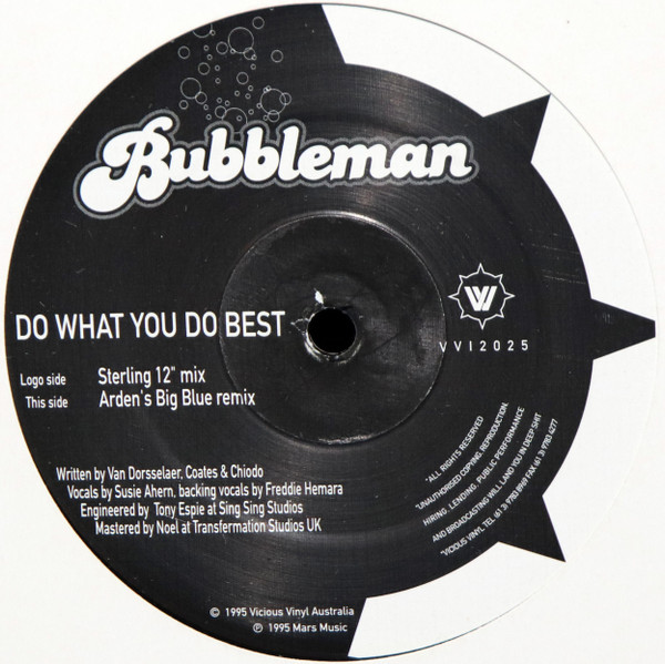 Bubbleman - Do What You Do Best | Vicious Vinyl (VV12025) - main Bubbleman - Do What You Do Best | Vicious Vinyl (VV12025) - main