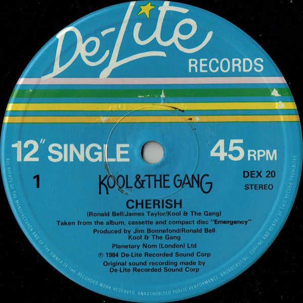 Kool & The Gang - Cherish | De-Lite Records (DEX 20) - 2