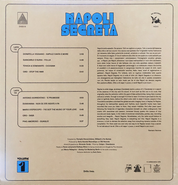Various - Napoli Segreta Volume 1 | Early Sounds Recordings (EAS018) - 2