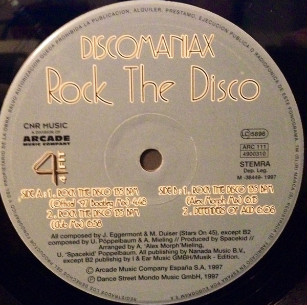 Discomaniax - Rock The Disco (The Official '97 Bootleg Mixes) | CNR Music (4900310) - 3
