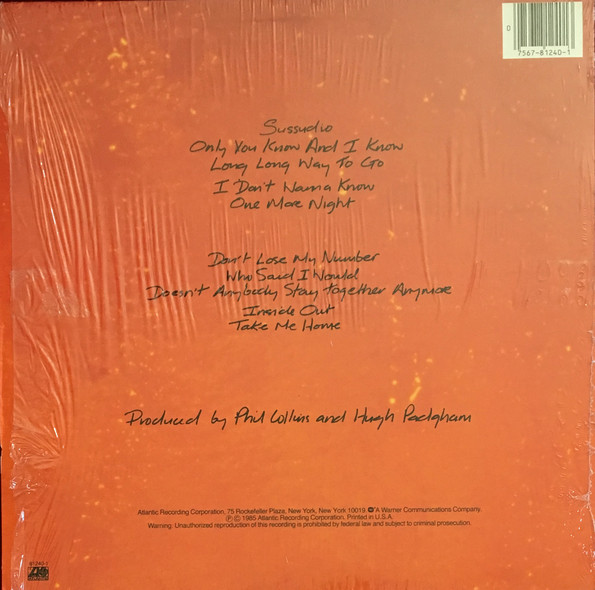 Phil Collins - No Jacket Required | Atlantic (81240-1) - 2