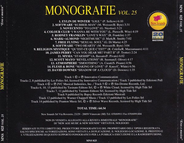 Various - Vol. 25 - Eros E Musica | New Sounds Multimedia (MNS 025) - 3 Various - Vol. 25 - Eros E Musica | New Sounds Multimedia (MNS 025) - 3