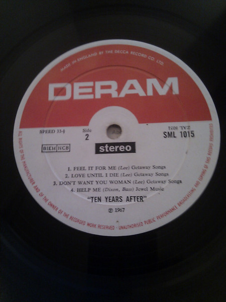 Ten Years After - Ten Years After | Deram (SML 1015) - 4 Ten Years After - Ten Years After | Deram (SML 1015) - 4