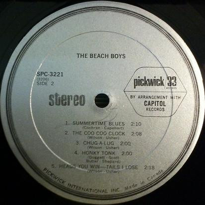 The Beach Boys - The Beach Boys | Pickwick/33 Records (SPC-3221) - 4