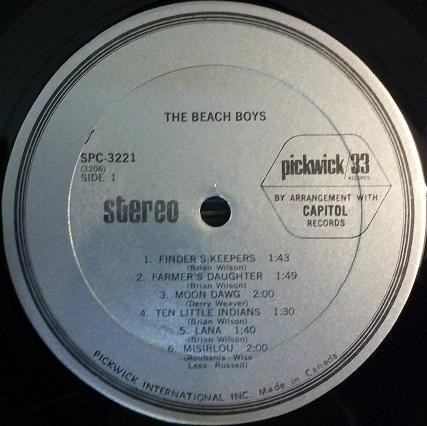 The Beach Boys - The Beach Boys | Pickwick/33 Records (SPC-3221) - 3
