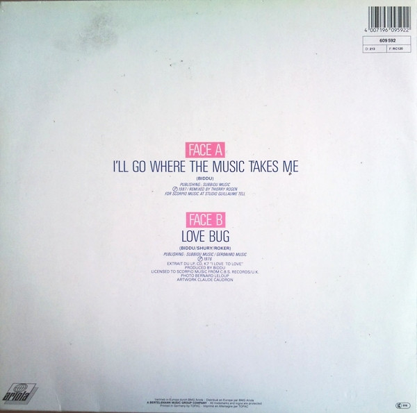 Tina Charles - I'll Go Where The Music Takes Me | Ariola (609 592) - 2