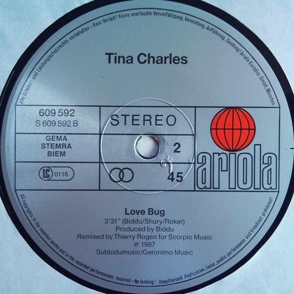 Tina Charles - I'll Go Where The Music Takes Me | Ariola (609 592) - 4