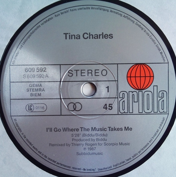 Tina Charles - I'll Go Where The Music Takes Me | Ariola (609 592) - 3