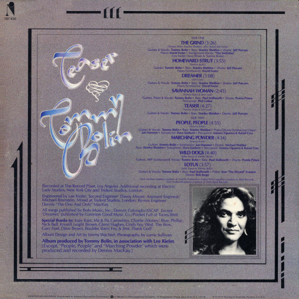 Tommy Bolin - Teaser | Nemperor Records (NE 436) - 3