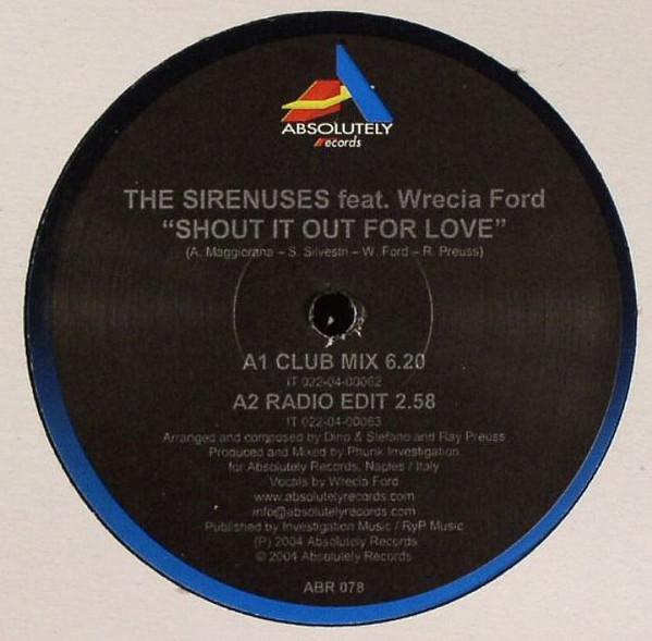 The Sirenuses - Shout It Out For Love | Absolutely Records (ABR 078) - main The Sirenuses - Shout It Out For Love | Absolutely Records (ABR 078) - main
