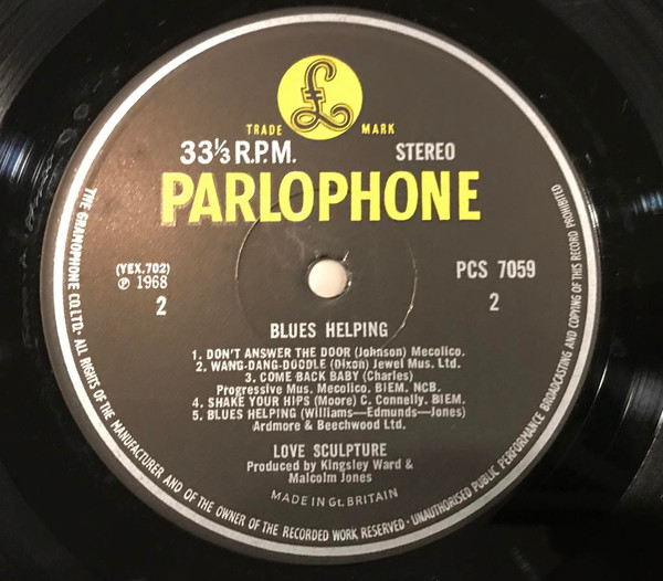 Love Sculpture - Blues Helping | Parlophone (PCS 7059) - 4 Love Sculpture - Blues Helping | Parlophone (PCS 7059) - 4