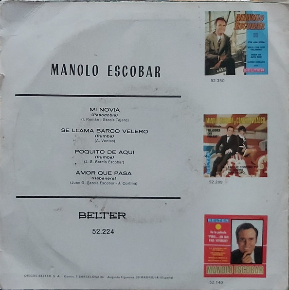 Manolo Escobar - Se Llama Barco Velero | Belter (52.224) - 2