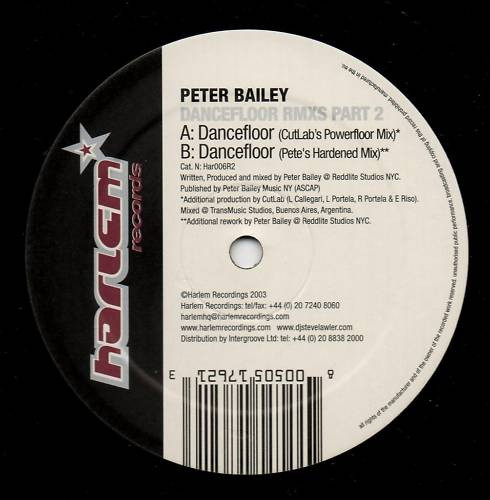 Peter Bailey - Dancefloor (Remixes Part 2) | Harlem Records (HAR 006R2)