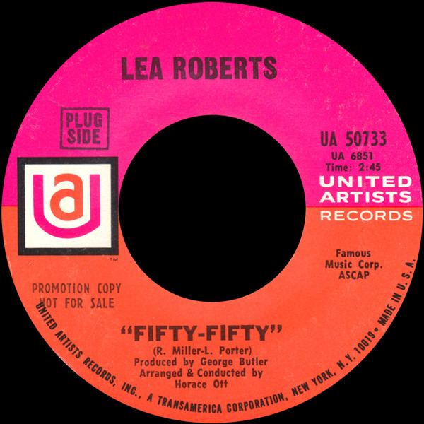 Lea Roberts - Fifty-Fifty | United Artists Records (UA 50733) - main