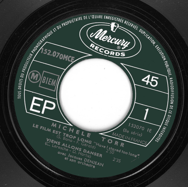Michèle Torr - Viens Allons Danser / Rien N'y Fera | Mercury (152070 MCE) - 3 Michèle Torr - Viens Allons Danser / Rien N'y Fera | Mercury (152070 MCE) - 3