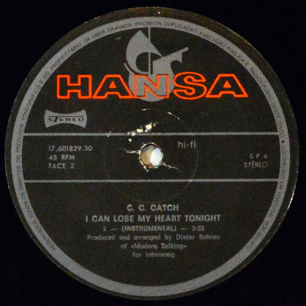 C.C. Catch - I Can Lose My Heart Tonight (Extended Club Remix) | Dacapo (17.601829.30) - 4