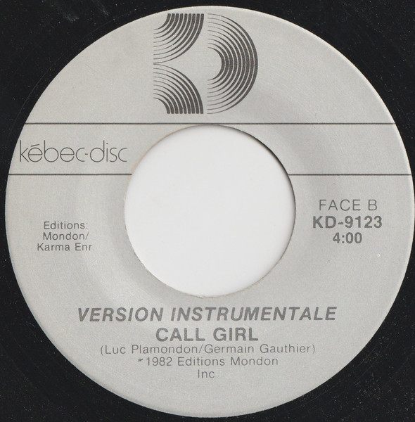 Nanette Workman - Call Girl (7") [Vinyl] | Kébec-Disc (KD-9123) - 2