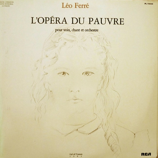 Léo Ferré - L'Opéra Du Pauvre Pour Voix, Chant Et Orchestre | RCA (PL 70035) - main Léo Ferré - L'Opéra Du Pauvre Pour Voix, Chant Et Orchestre | RCA (PL 70035) - main