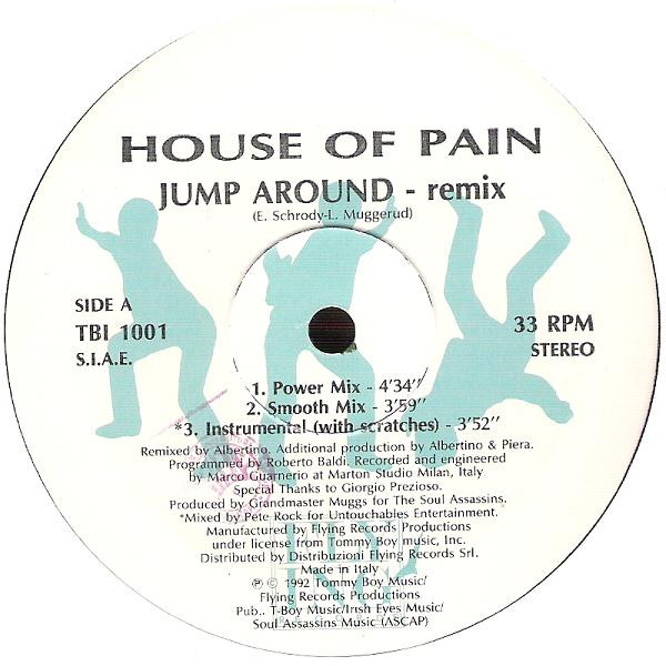House Of Pain - Shamrocks & Shenanigans (Boom Shalock Lock Boom) / Jump Around Remixes | Tommy Boy (TBI 007) - 4