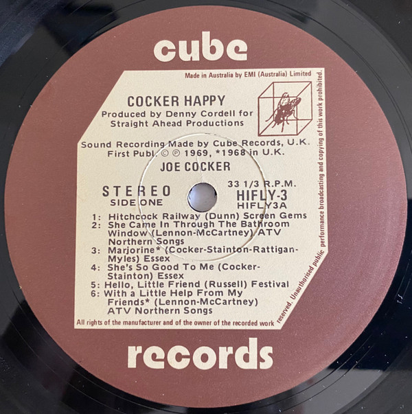 Joe Cocker - Cocker Happy | Cube Records (HIFLY 3) - 3