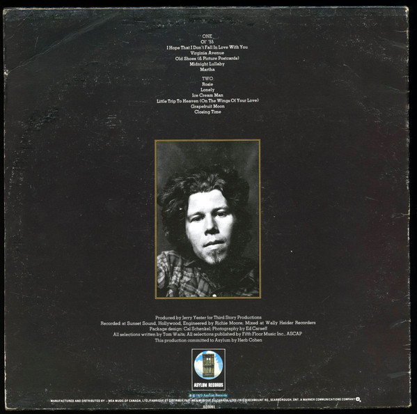 Tom Waits - Closing Time | Asylum Records (SD5061) - 3 Tom Waits - Closing Time | Asylum Records (SD5061) - 3