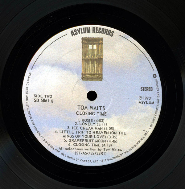 Tom Waits - Closing Time | Asylum Records (SD5061) - 4 Tom Waits - Closing Time | Asylum Records (SD5061) - 4